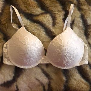 White light padded bra